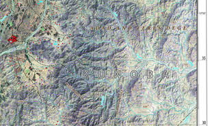 Ausschnitt des Kartenblattes 'Mekele': Konzeption eines Landeskartenwerkes für Äthiopien auf der Basis von Satellitenbilddaten