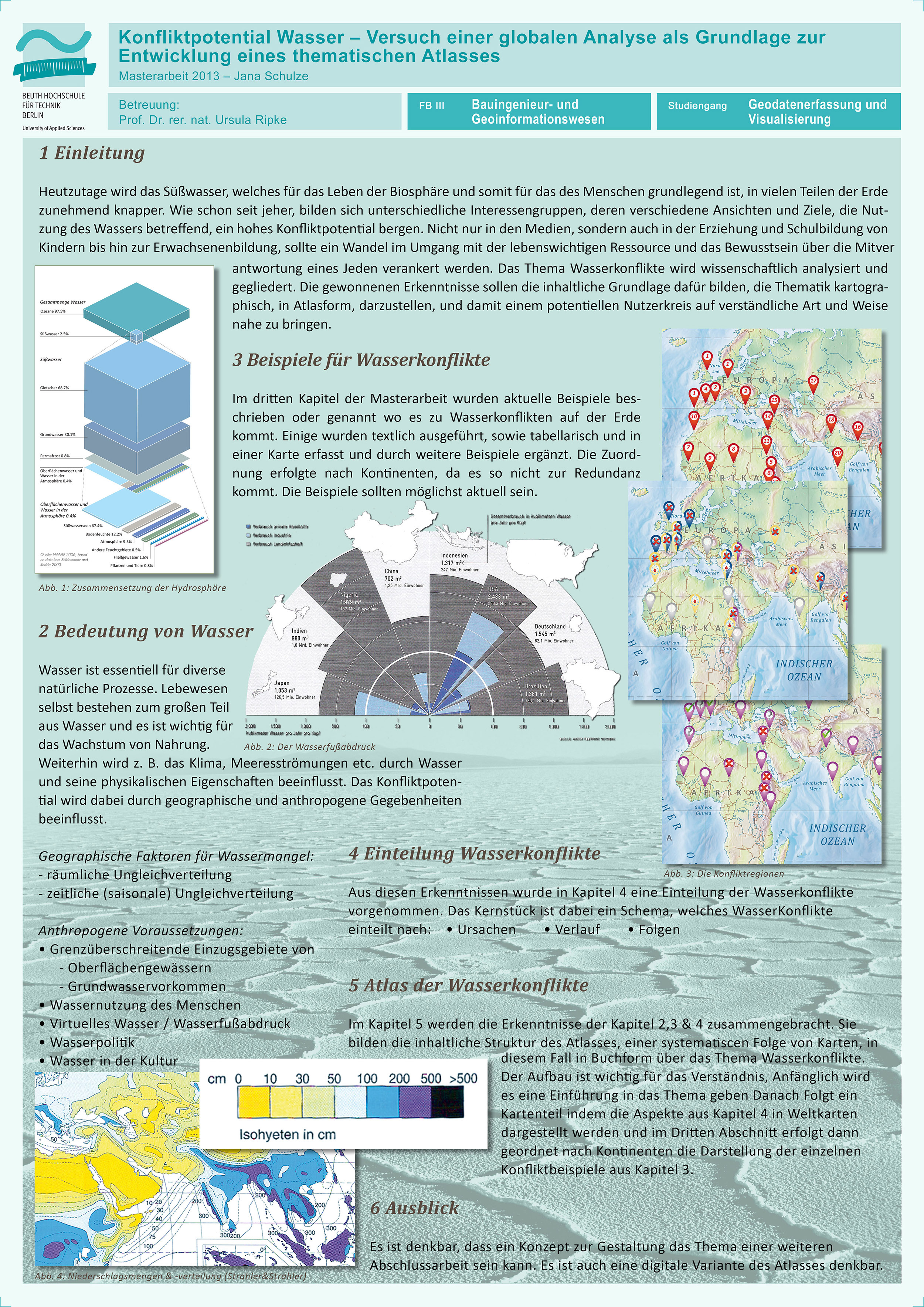 Poster: Konfliktpotential Wasser – Versuch einer globalen Analyse als Grundlage zur Entwicklung eines thematischen Atlasses