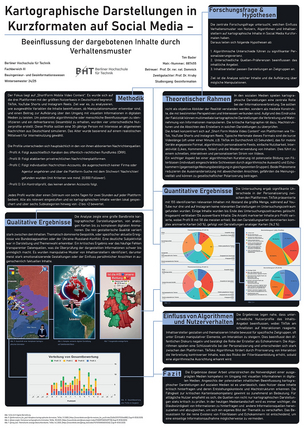 Poster: Kartographische Darstellungen in Kurzformaten auf Social Media | Bader 2025