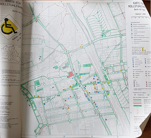 Karte für Rollstuhlfahrer von B. Walkowiak (1991)