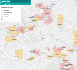 Web-Karte zu den Kiezen Berlins