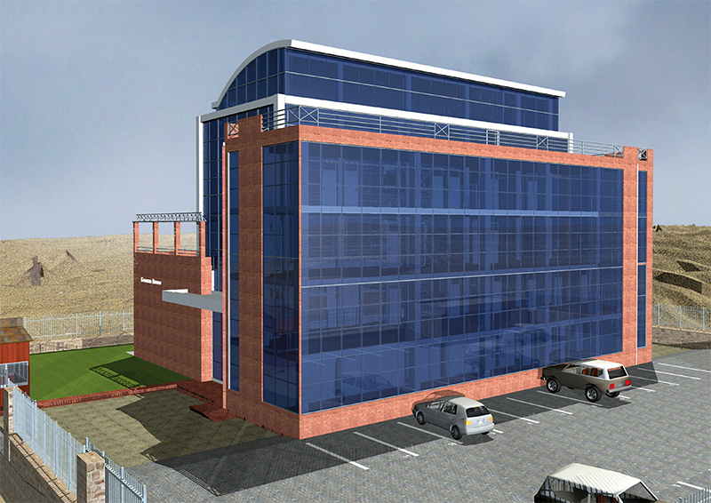 3D Gebäude: Hoch detaillierte 3D-Gebäudemodellierung am Beispiel des German House of Cooperation in Addis Abeba