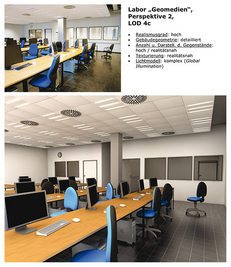 Foto vs. 3D Modell: Entwicklung eines Level of Details-Konzepts im Bereich dreidimensionaler Indoor-Visualisierungen