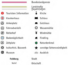 Legende: Naturreservat Heilige Hallen - eine Internetdarstellung