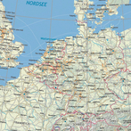 Ausschnitt aus der Europakarte