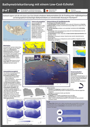 Poster: Bathymetriekartierung mit einem Low-Cost-Echolot | Segieth 2026 Poster: Bathymetriekartierung mit einem Low-Cost-Echolot | Segieth 2026