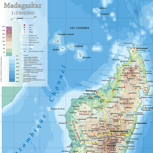 Kartenausschnitt Madagaskar 1 : 5 000 000