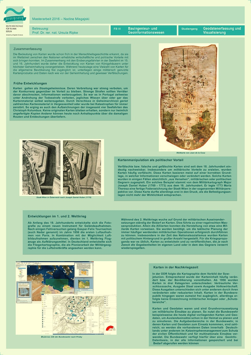 Poster: Militärische Nutzung von Karten- und Geodaten