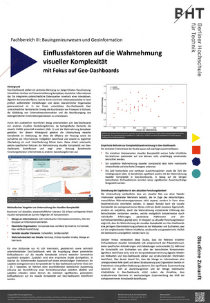 Poster: Einflussfaktoren auf die Wahrnehmung visueller Komplexität in Geo-Dashboards | Wenicker 2026