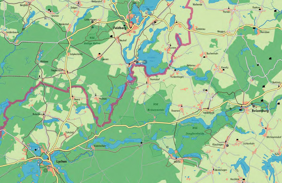 Karte: Naturreservat Heilige Hallen - eine Internetdarstellung