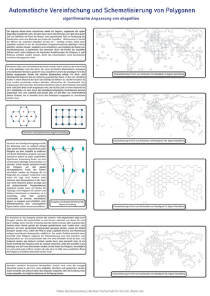Poster: Automatische Vereinfachung und Schematisierung von Polygonen | Silz 2025