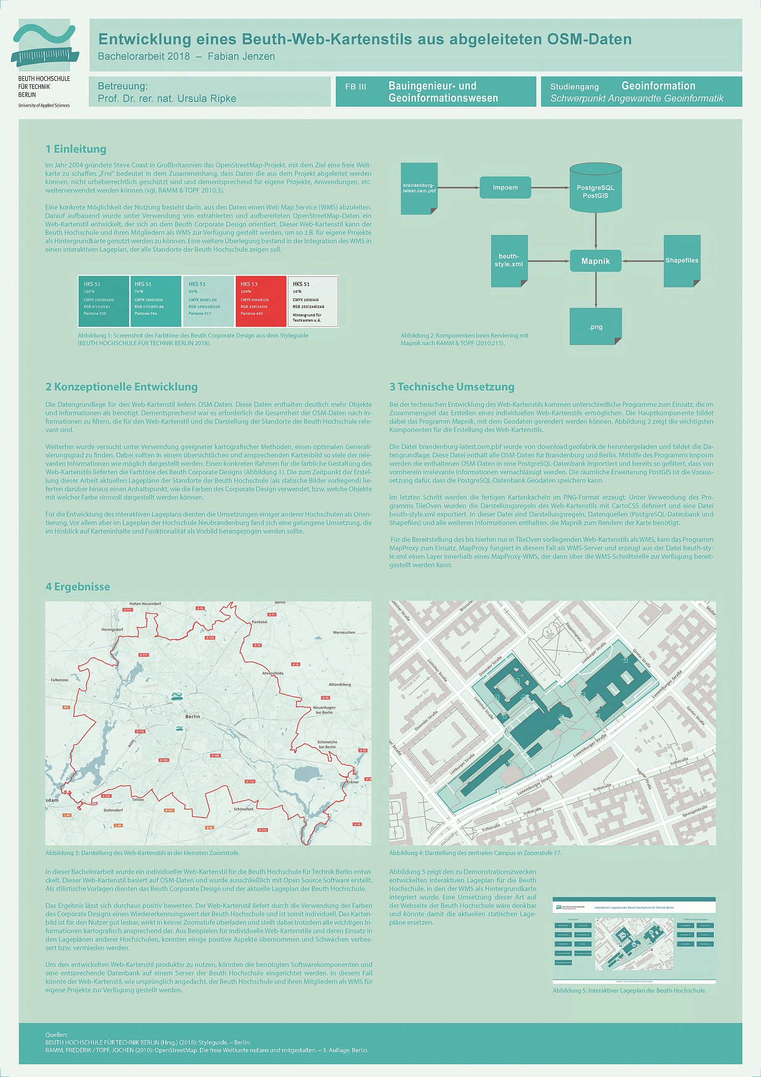 Poster: Entwicklung eines Beuth-Web-Kartenstils aus abgeleiteten OSM-Daten