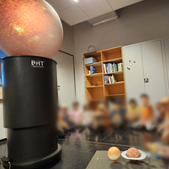 Besuch einer Kitagruppe im Juli 2023: Größenverhältniss der Sonne und unserer Planeten verstehen