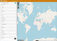 Geolibrary: Der Kartenbestand kann mit Filtervorgaben gezielt durchsucht werden