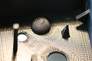 ABS-Druckteil gedruckt mit Dimension Elite der Fa. Stratasys (Halbrundkopf-Durchmesser 10 mm)