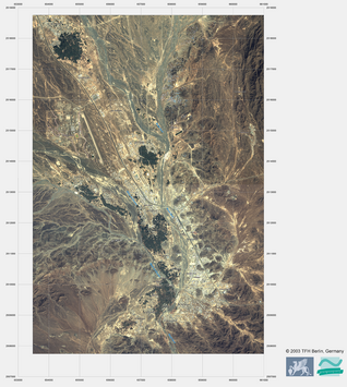 Image of the map with satellite image Image of the map with satellite image