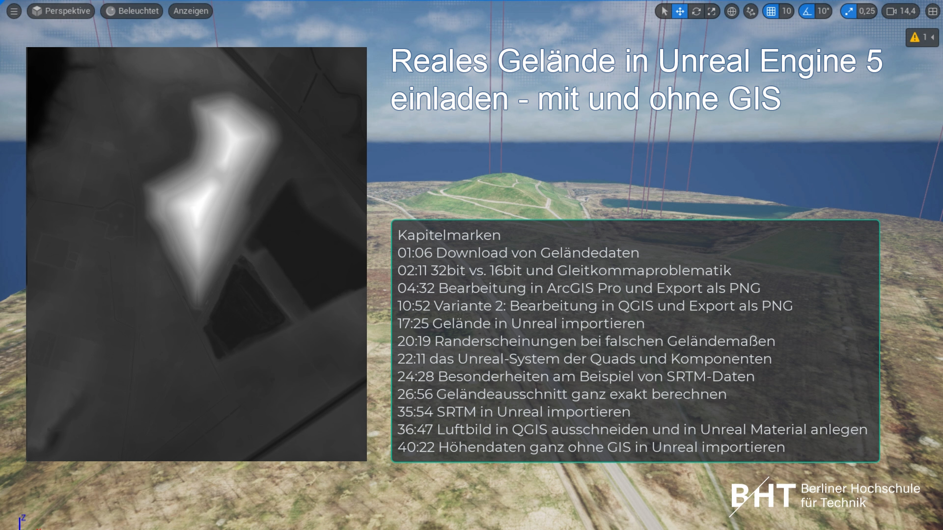 Tutorial: Geländemodell in Unreal Engine einladen